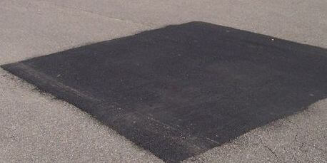 asphalt parking lot patch